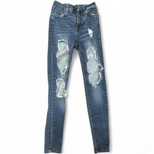 Refuge Miami High Rise Ripped Skinny Jeans — Women’s Size 0